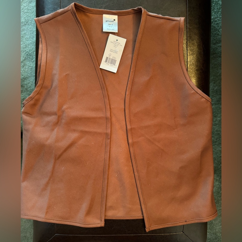 🤎 NWT - Girl Scout Brownie Vest Size Medium 🤎